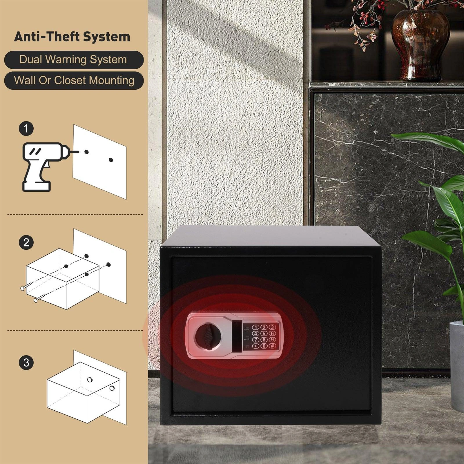 Fort Knox Home Safe Digital Lock Money & Document Protection